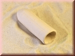 Tonhöhle weiss ca. 6 cm Länge ca. 2 cm Durchmesser